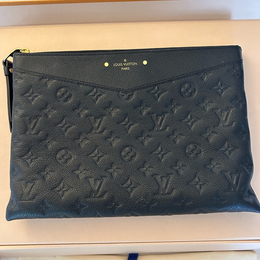 Authentic Louis Vuitton Black Clutch - Picture 2 of 11